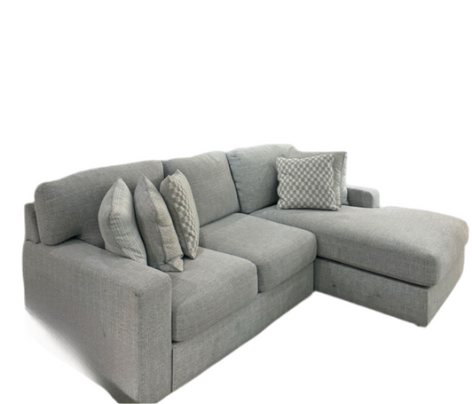 Sofa L Minimalis “Grey Haven” – Elegan, Luas & Nyaman