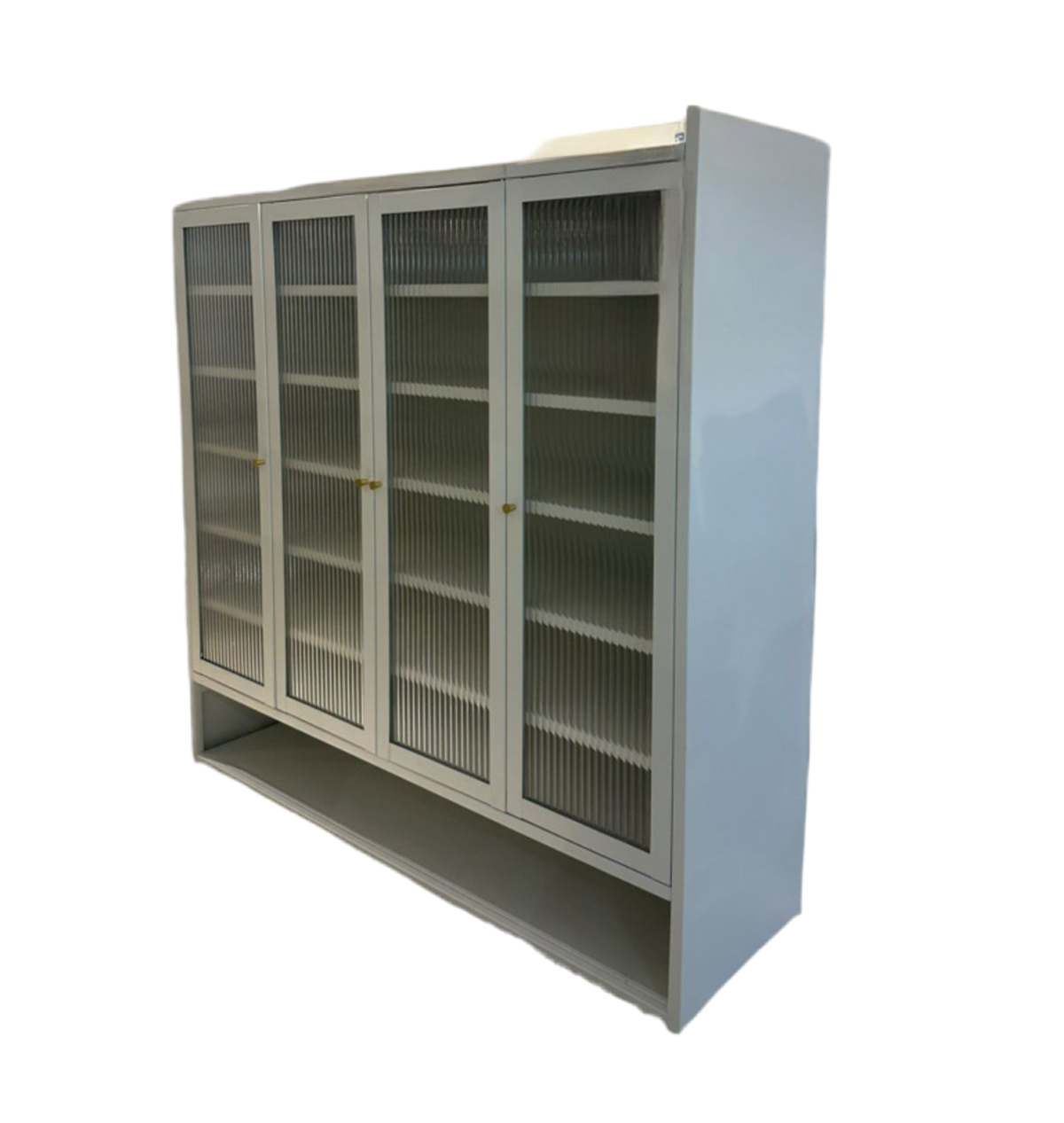 Lemari Kabinet Kaca “Linéa Glass” – Minimalis Elegan & Multifungsi