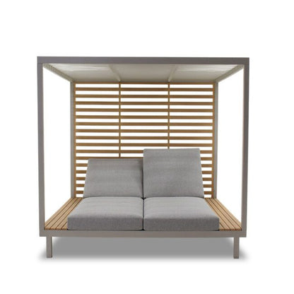 Double Sun Lounger With Canopy