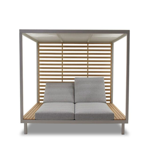 Double Sun Lounger With Canopy