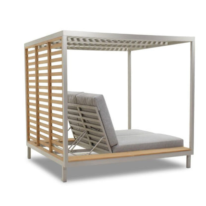 Double Sun Lounger With Canopy