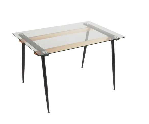 Meja Makan Kaca Dining Table 1 Set Kursi 4pcs